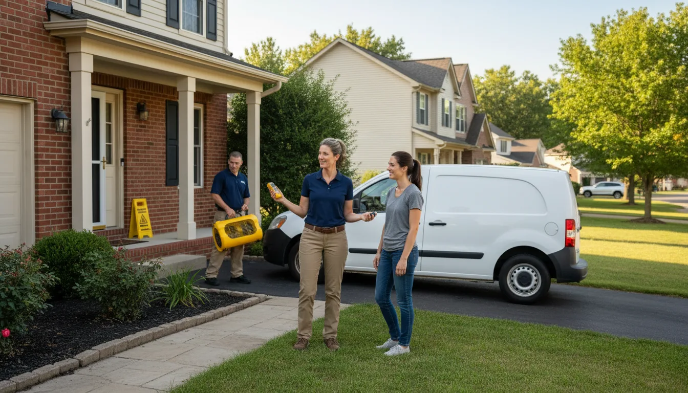 Water restoration image for Water Damage & Restoration Services in Mclemoresville, TN